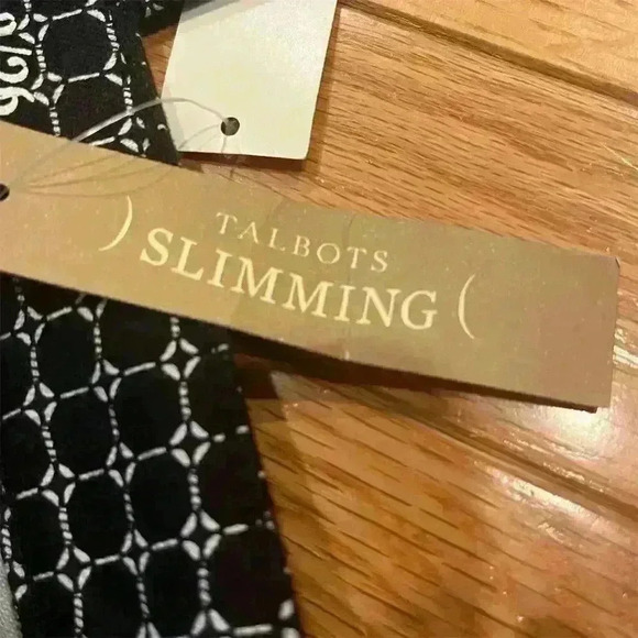 Talbots Women's Size 2 Blue Geometric Slim Ankle Pants Casual Denim - Picture 11 of 12